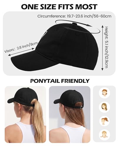 Image of American Trends Womens Baseball Caps Cute Heart Dad Hat, Adjustable Cotton Unisex Cap for Workout, Golf & Everyday Wear