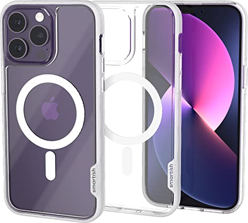 Image of Smartish iPhone 14 Pro Max Slim Case - Gripmunk Compatible with MagSafe [Lightweight + Protective] Thin Grip Cover - Nothin' to Hide