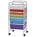 ECR4Kids 6-Drawer Everyday Mobile Organizer, Storage Cart, Assorted