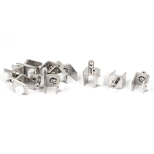 uxcell A16010500ux2405 Braçadeiras de vidro ajustáveis 3 mm a 8 mm de espessura de metal clipes de v