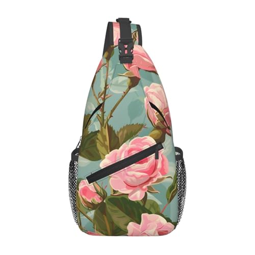 Bolso Bandolera Estampado Rosa para Mujer y Hombre miniatura 1