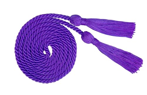 GRADFTY Purple Graduation Honor Cord for Graduation Ceremony Decoration Accessory 68 Long