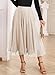 Happy Sailed Women's Tulle Skirt Elastic High Waisted Mesh Layered A-Line Long Flowy Skirts for Women Night Out Women Clothes Fashion 2026 Beige Large