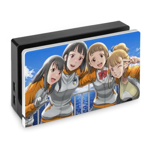 Switch ドックに対応カバー 萌え アニメ柄 宇宙よりも遠い場所 よりもい 三宅日向 白石結月 スイッチドック専用 耐久性 軽量 薄型 保護ケース 散熱良い 衝撃吸収 傷防止 キズ隠し アクセサリー 指紋/傷/汚れ/防塵 手触り/ 精密 取り付け簡単
