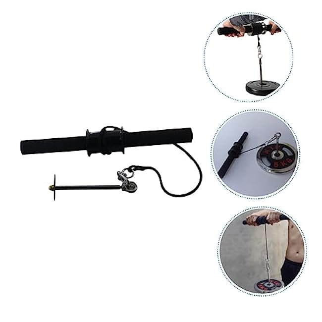 Wrist Trainer Forearm Roller Strength Exercise Tool for Home Fitness Tube Construction for Grip Strength and Endurance Training Random Accessories