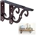 lqgpsx 2 PCS di mensole Decorative da Parete in Stile coloniale, Supporto per mensola da 200x150mm, per Supporti espositivi/fioriere