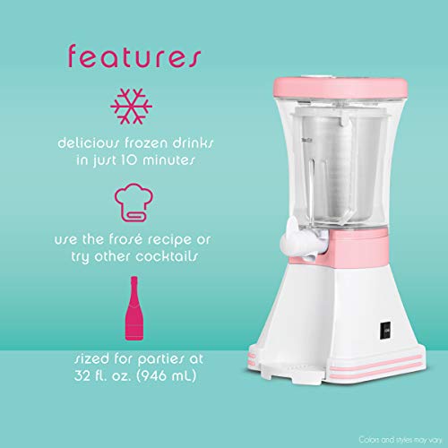 Wanderlust X Frose Frozen Rose Drink Maker, Slushy Machine for Icy Margaritas and Cocktails, Mix Nonalcoholic Sweet Frozen Treats, Perfect for Outdoor Parties, Housewarming or Wedding Gift, 32 fl oz - Thumbnail 3