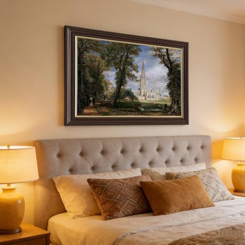 Impression sur toile Cathédrale de Salisbury de Constable : chef-d'œuvre mural - 4