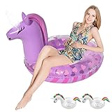Reichweite verwenden: Interessantes Einhorn-Design mit dem Sie einen Sprung in diesem Sommer machen. Mit dem aufblasbaren Schwimmdrainage-Bett, Strandausflug, Heimfahrt, Pool Spiele, Geburtstagsfeier, Bad Spielzeug perfektes Geschenk.