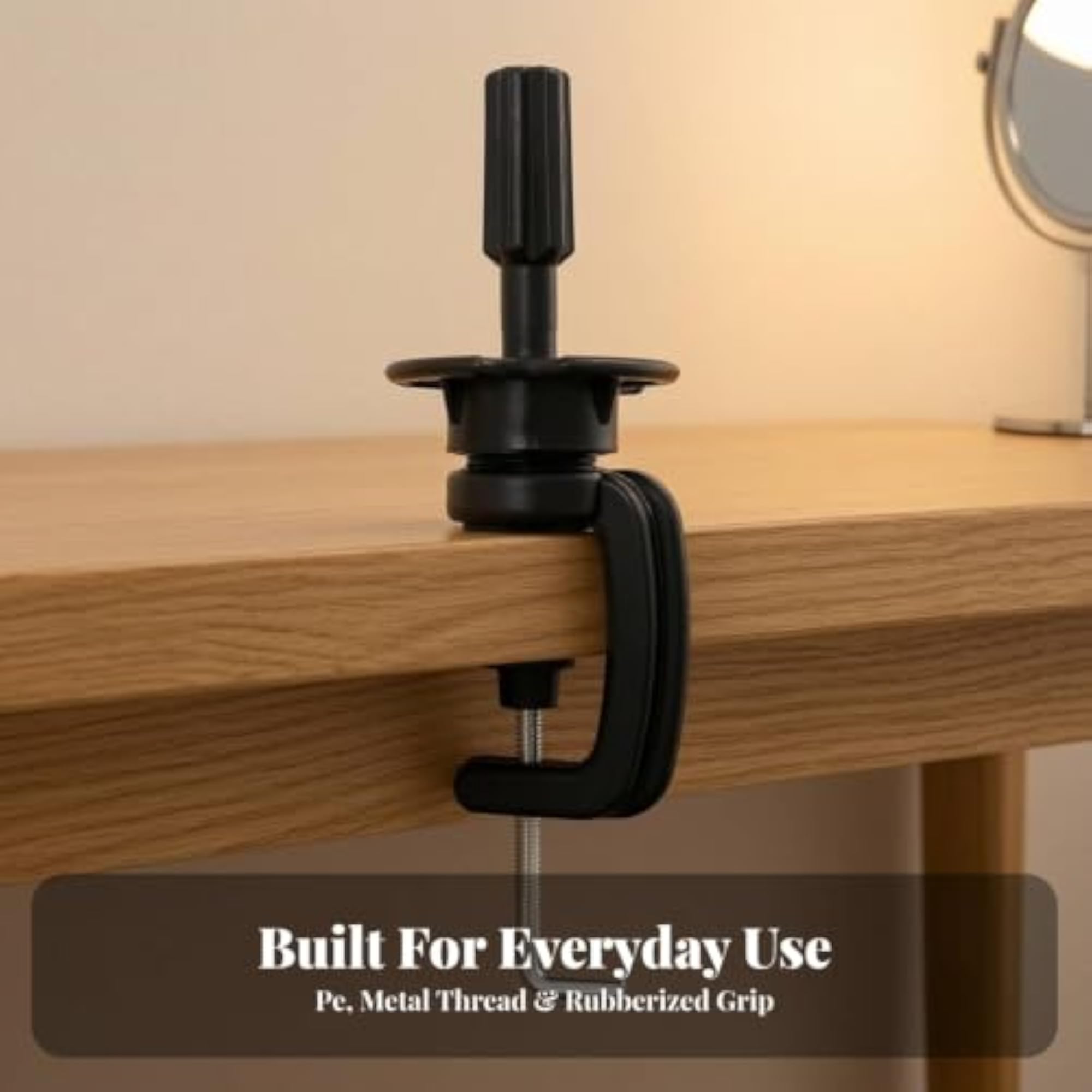 Stable Head Stand with Adjustable Clamping for Hairpiece Display