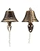 QWORK Cast Iron Vintage Hanging Bell – Loud Rustic Wall Bell for Farmhouse, Porch & Garden Entry