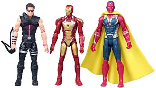 10 PCS Superhero Adventures Ultimate Super Hero Set, PVC Toy Dolls Collectible 6.7-Inch Action Figures, Holiday Toy Gifts for Kids. for Ages 3 and Up