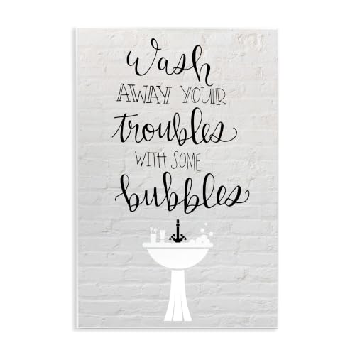 Inspirational Bathroom Sink, 13 x 19 Inch Mounted Print on Wall Plaque