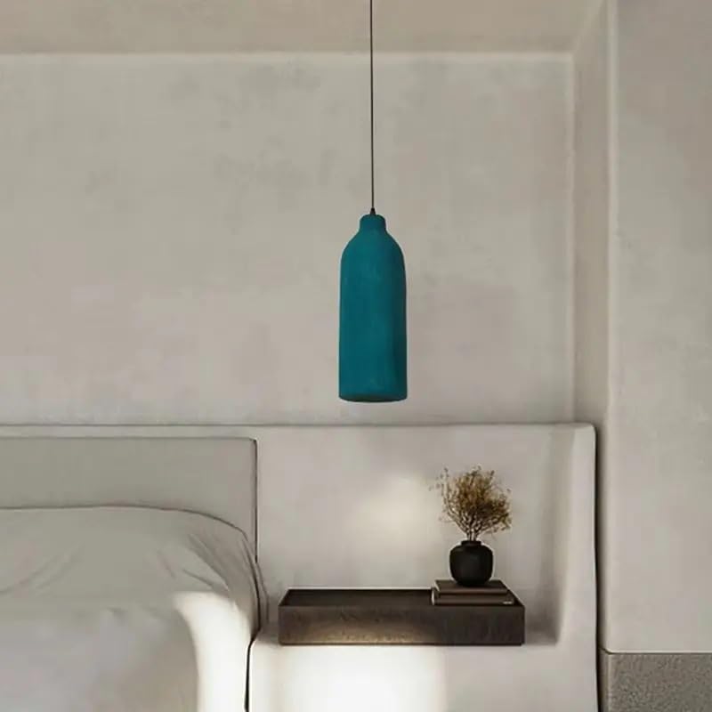 Lampe suspendue LED verte pour chambre et restaurant au style japonais