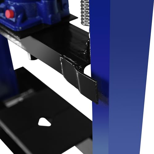 Dithoko Hydraulic Shop Press, 12 Ton H-Frame Garage Floor Mount Press with Adjustable Working Table, Garage Floor Adjustable Shop Press to Bend, Straighten or Press Parts (Blue) - Thumbnail 4
