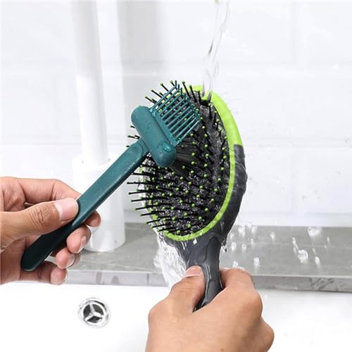 Image of HASTHIP 2-in-1 Hair Brush Cleaning Tool Hair Brush Cleaner Comb Hair Detangling Rake Brush Tangled Hair Remover Tool for Hair Dust Removing, Home and Salon Use