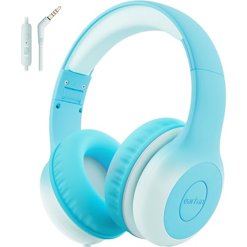 Image of EarFun K1 Kids Headphones Wired with Mic, Volume Limit Headphones for Kids