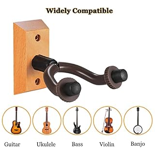 winkefly Support Mural pour Guitare, Rembourré Crochet de Guitare, Stand Mural Guitare pour Guitare Acoustique Electrique Ukulélé Basse - Les Beatles, Paul McCartney, John Lennon, RIngo Starr, George Harrison winkefly Support Mural pour Guitare, Rembourré Crochet de Guitare, Stand Mural Guitare pour Guitare Acoustique Electrique Ukulélé Basse – Image 5