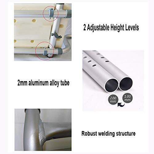 Tabouret de douche robuste avec trous de drainage sécurisés - 6
