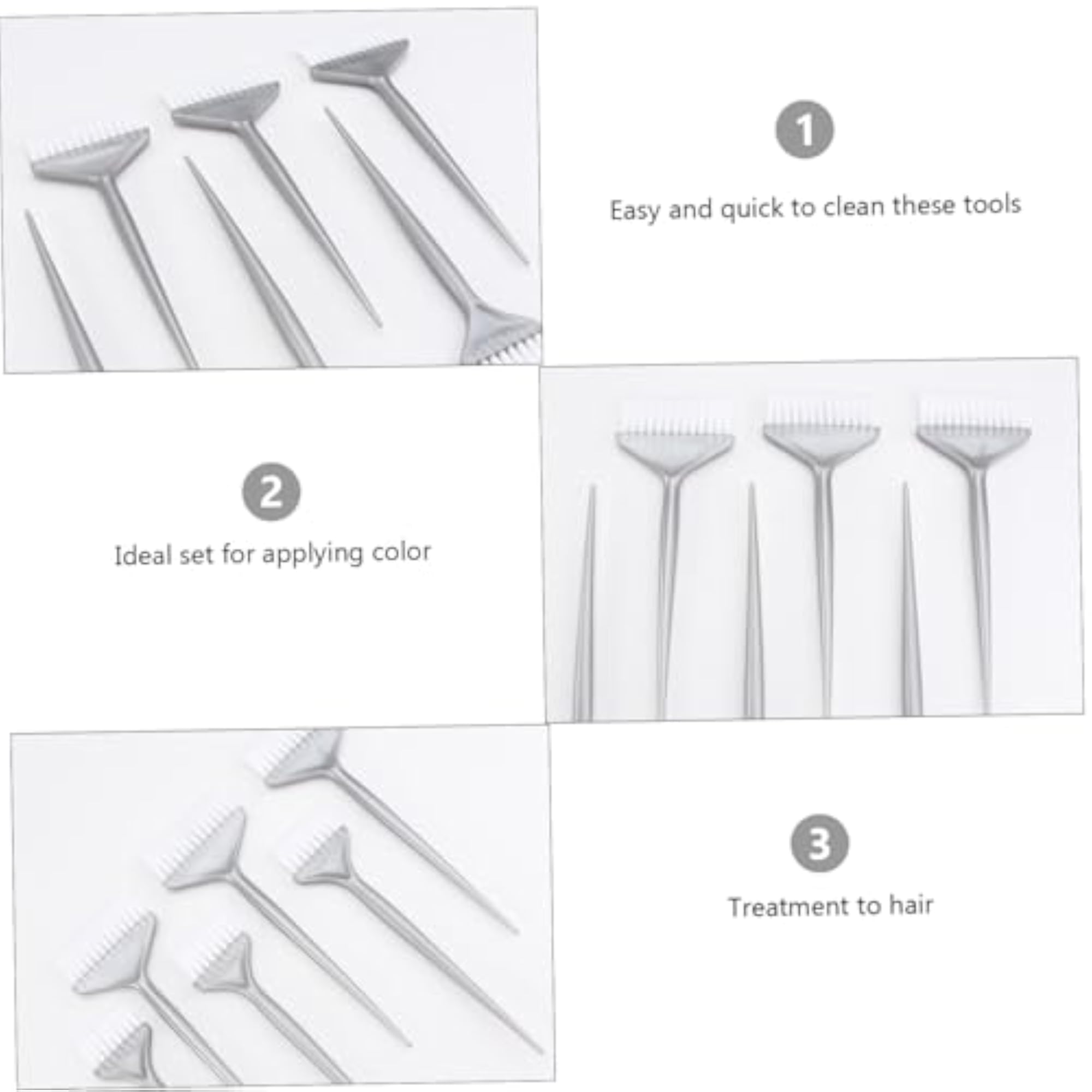 6PCS Hair Dye Coloring Brushes Kit