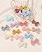 jollybows Mini Lined Hair Clips Bows for Babies, Infants, Toddlers, Girls and Teens - 40pcs 2