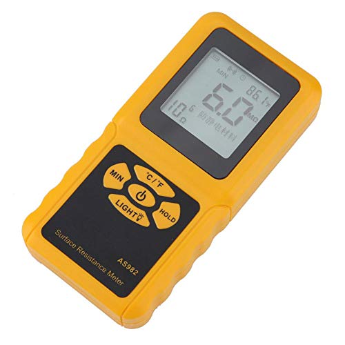 Earth Ground Resistance Tester Meter, Digital Earth Resistance Meter Tester Voltage Measurement, Handheld Surface Resistance Tester With Lcd Backlight, Insulation Resistance Testing #TOP5