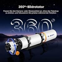 SVBONY SV503 Teleskop 102ED F7 Extra Low Dispersion Achromatischer Refraktor OTA, Mikroreduktion Rap Focuser, für Astrofotografie – Ansicht 5