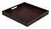 Simply Bamboo BDTS16 Espresso Brown Bamboo Wood Square Serving Tray, L x 16" W, 16 x 16 x 2