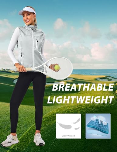 Image of Little Donkey Andy Lightweight Cycling Vest Windproof Sleeveless Jacket for Women Water-Repellent Stretch Vest for Running