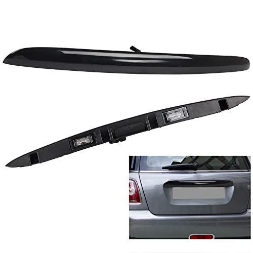 DOCAS Rear Trunk Hatch Handle with Lamp, Black Tailgate Trim Lid Trunk Liftgate Release Pull Handle Compatible with 2005-2015 Mini Cooper R56 R57 Series Backhatch Release Handle 51132753603