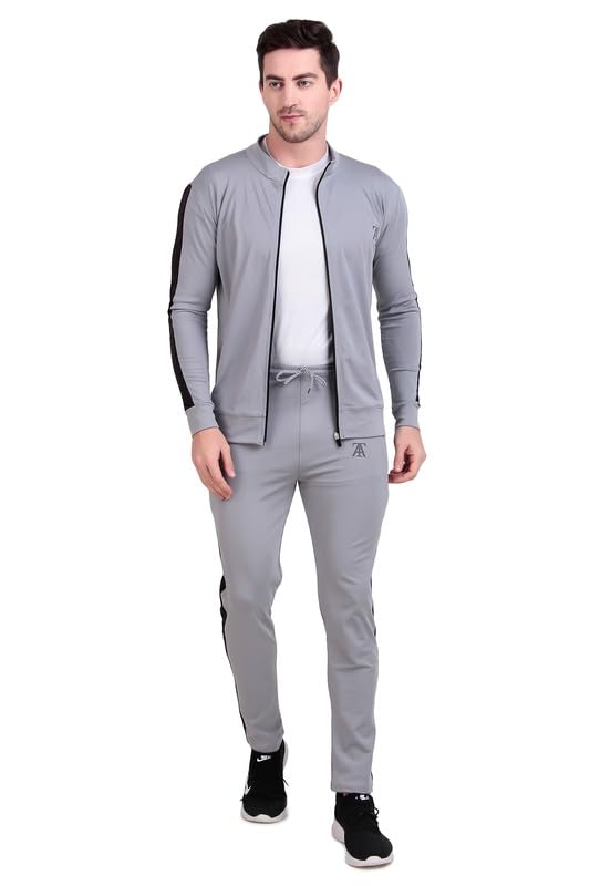toxic addiction Men's Black Track Suit – Comfortable Athletic Wear | Trendy Full Sleeve Jacket & Joggers Set-picture-49