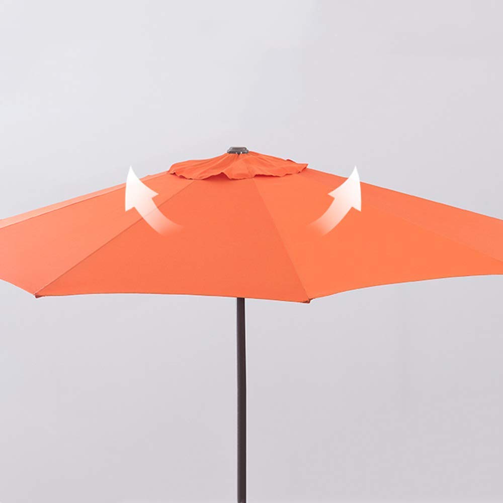 Okrągły Parasol Ogrodowy, Duży Parasol Ogrodowy, Osłona Plażowa, Wodoodporny Baldachim z 8 Solidnymi Ramionami