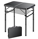 Folding TV Trays Foldable Dinner Tray Table Adjustable Height Food Snack Eating Couch Side Table Study Aluminum Portable Sofa Tray End Table for Outdoor Indoor Camp Pinic Bed Couch Living Room(Black)