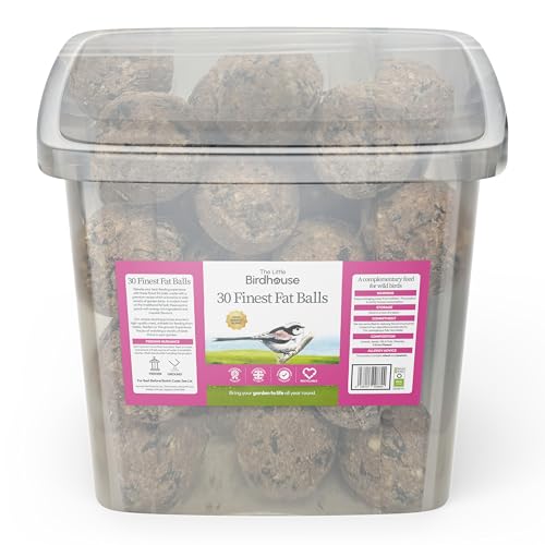 The Little Birdhouse, 30 palline grasse, mangime energico per uccelli