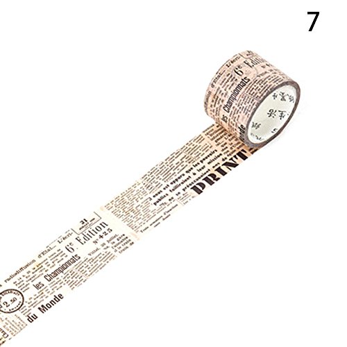 Blue Vessel Papierklebriger Retro Paper Tape Memory Series Hand Account Album Diary DIY Aufkleber G