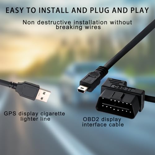 Pantalla Head Up Display Universal M7 con Sistema Dual OBD2 y GPS 6