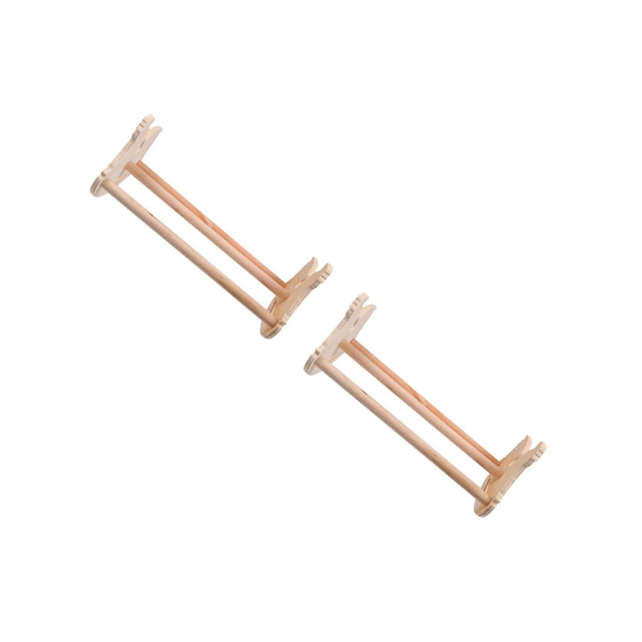 Toddmomy 2 Pezzi per Uccelli Legno Forma Gallina Rack per e Pappagalli e Naturale Superficie Liscia e Ben Rifinita