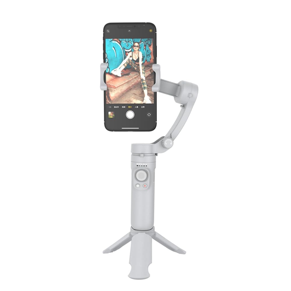 Lisher Gimbal portátil 3 ejes plegable Smartphone Grabación Vidéo Vlog para Smartphone