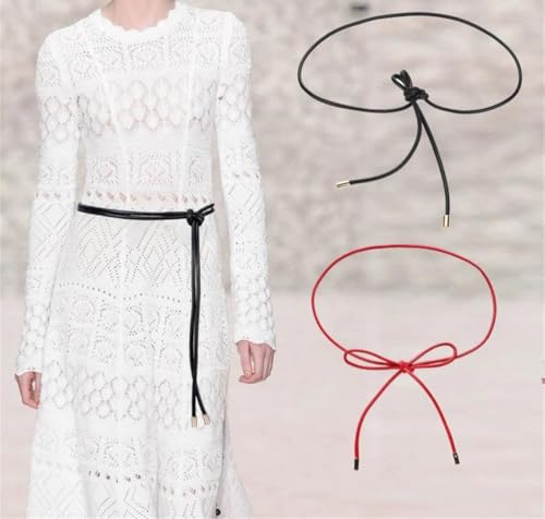 Rfmfkkg Simple Women Belt Thin Long Waist Diy Knotted Methods Waistband Paired With Ladies Dresses Jeans2
