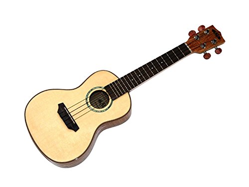 KALA kA kA fMCG solid top flamed spruce, corps en érable chauffé ukulélé de concert avec étui - Les Beatles, Paul McCartney, John Lennon, RIngo Starr, George Harrison KALA kA kA fMCG solid top flamed spruce, corps en érable chauffé ukulélé de concert avec étui