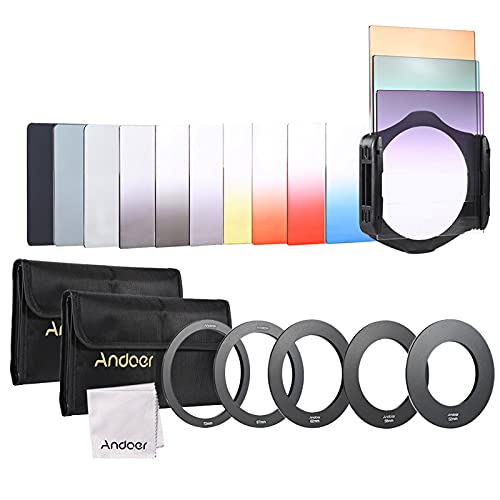 RAYWE 13-piece Color Filter Kit for Cokin P Series with Accessories