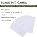 250 Pcs CR80 30 Mil (CR8030) PVC Cards, High Quality PVC Cards, Premium PVC Blank Cards for Printing ID Badges with Professional Printers