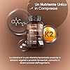 Vitamina K2 MK7 200µg, Vegana, 1 Compressa al Giorno, 1 Anno di Fornitura, 365 Compresse da 5 mm, K2 Vitamina, Menachinone, Integratore Privo di Magnesio Stearato e Glutine, Prodotto nel Regno Unito