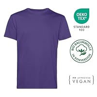 PinkTex Herren T-Shirt Basic Rundhals Größe S - 5XL, Lila, XXL – Ansicht 4