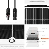 Dokio kit 2 panneaux solaires souples 12 V 2 x 100 W photo 3