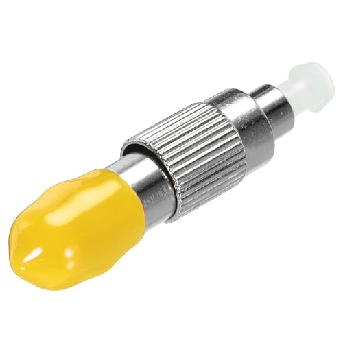 QUARKZMAN 1 Stück Glasfaser Adapter FC Stecker-ST Buchse Single Mode Simplex Adapter FC-ST UPC für Netzwerk Internet Verbindung