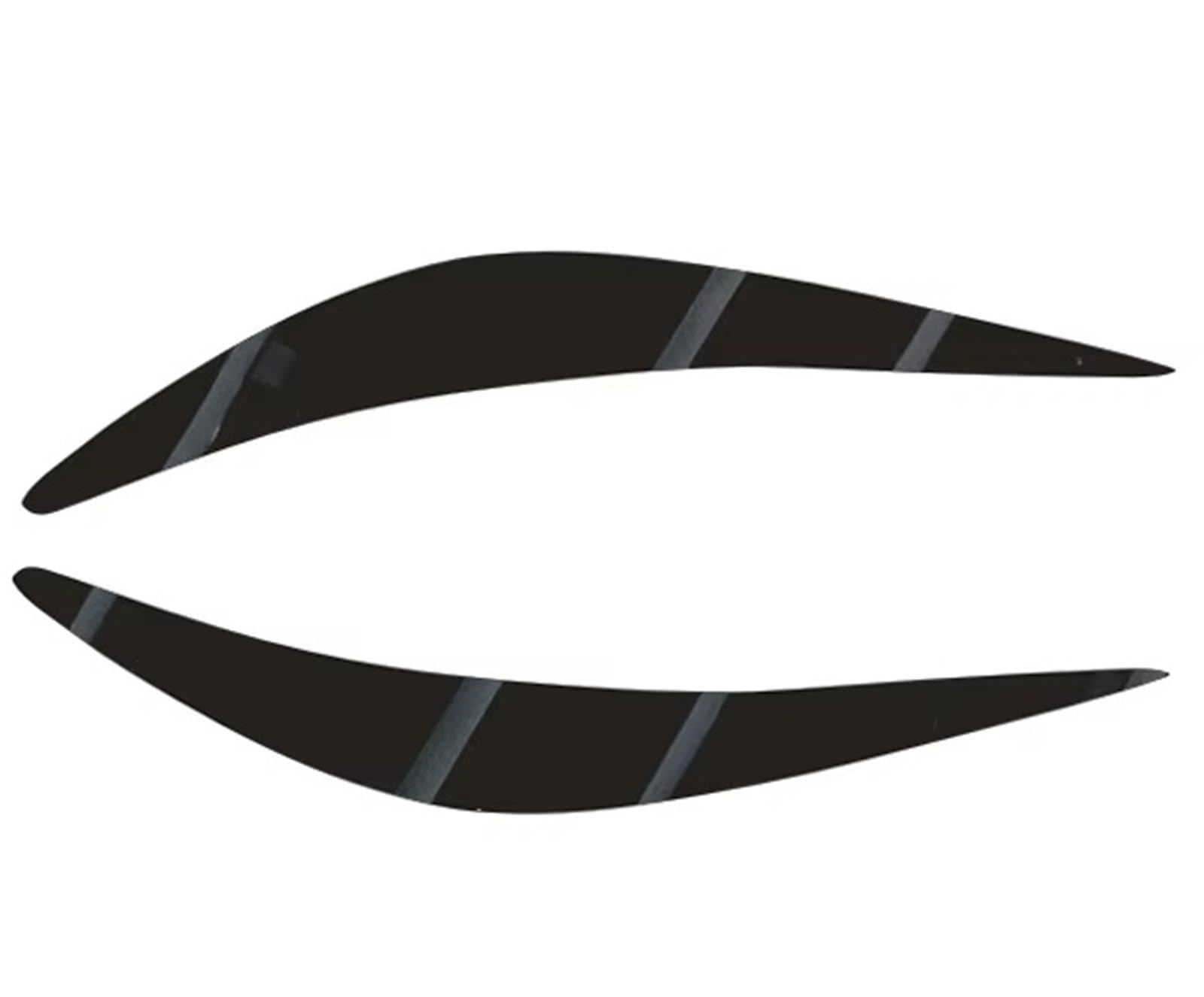 Car Headlight Eyebrow for Infiniti Q50 2013 2014 2015 2016 2017 2018 2019 2020-2023 Glossy Black Sticker Car Headlights Eyebrows Eyelids Stickers Headlight Eyelid(Glossy Black)