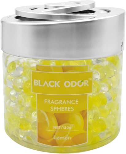 Image of BKN Super Fragrance Black Odor Car Air Freshener B0-10| 130g Bubble Gel Balls | Long-Lasting Scent for Home, Office, Car, Bathroom & Closet | Odor Eliminator & Room Deodorizer (Lemon)