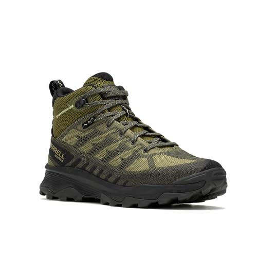 Merrell Men's Speed Eco Mid Waterproof Boot, Mosstone 11 M