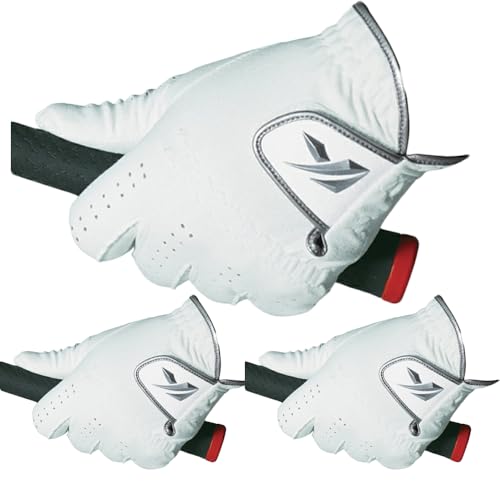 【3枚セット】 キャスコ(Kasco) グローブ SF-21161 タフフィットプラス レギュラーサイズ (ホワイト-3枚, 22.5cm)